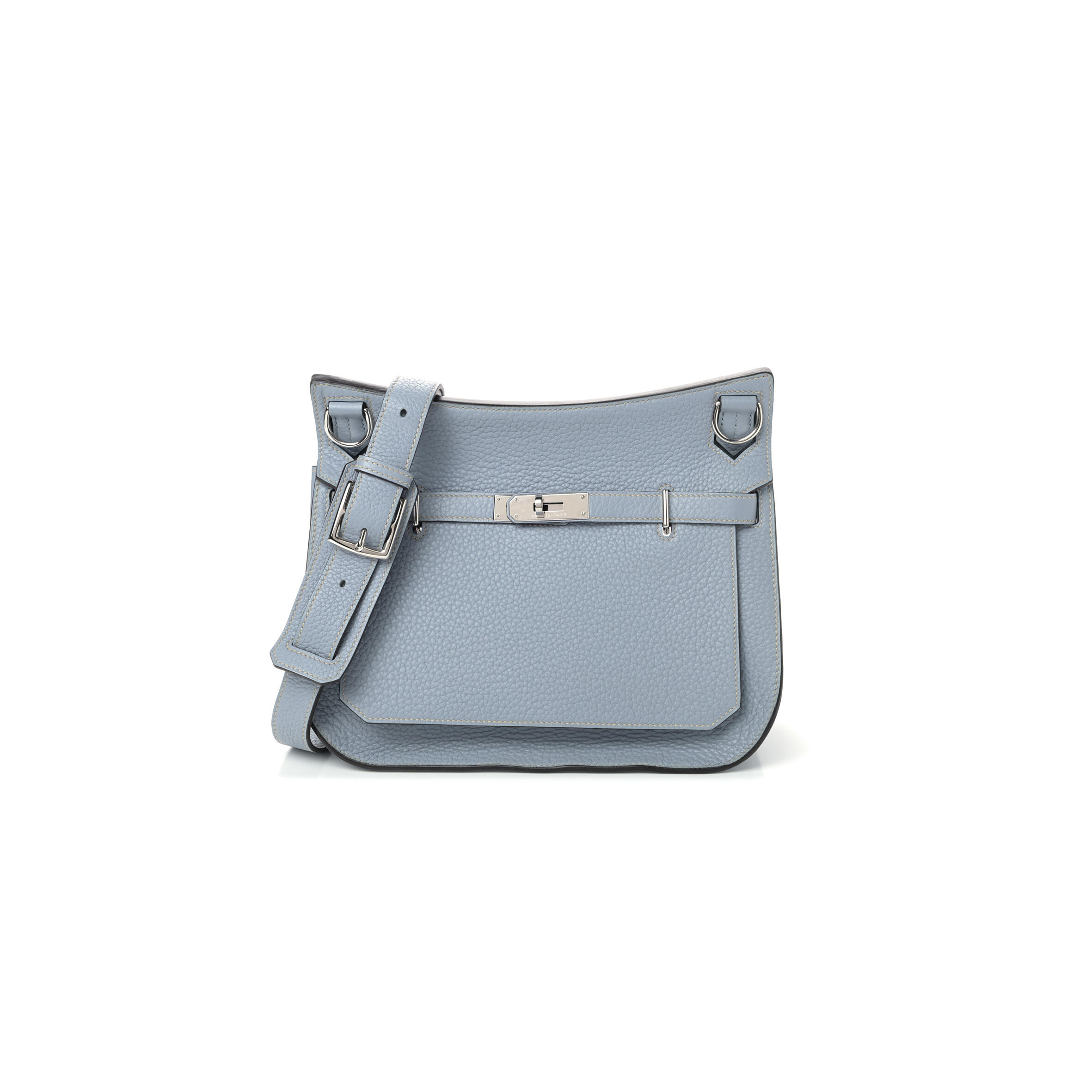 HERMÈS MASTER TAURILLON CLEMENCE JYPSIERE 28 BLEU LIN (28*22*12cm)